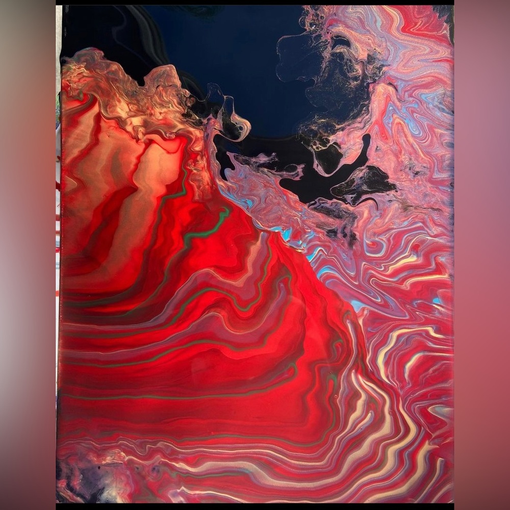 European pouring paint